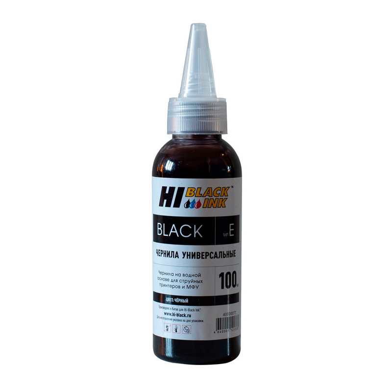 

Чернила для струйного принтера Hi-Black (HB-Ink-E-100-Bk) черный, совместимый
