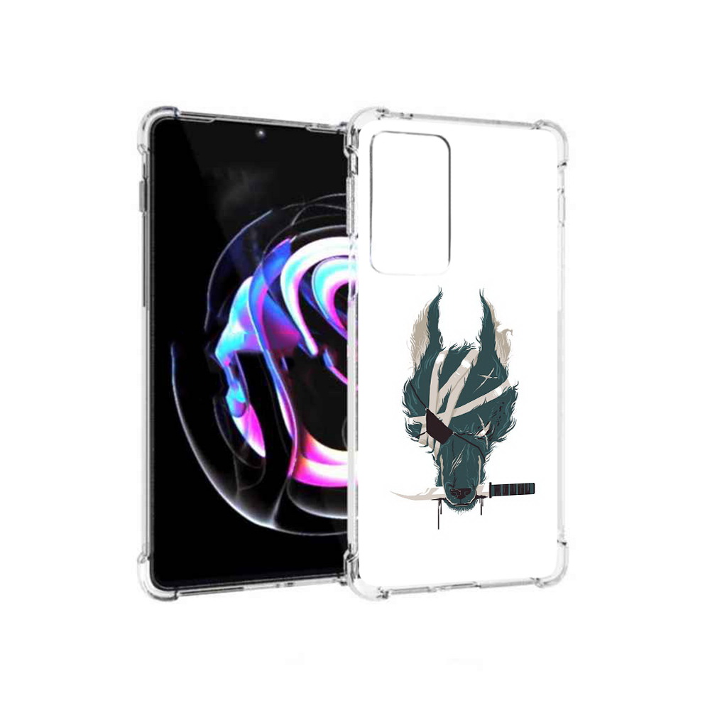 

Чехол MyPads Tocco для Motorola Moto Edge 20 Pro волк-разбойник (PT227063.364.271), Прозрачный, Tocco