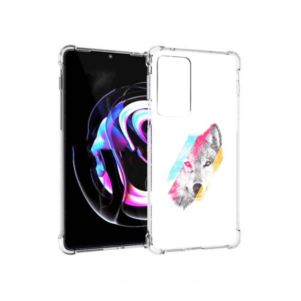 

Чехол MyPads Tocco для Motorola Moto Edge 20 Pro волк градиент (PT227063.364.268), Прозрачный, Tocco