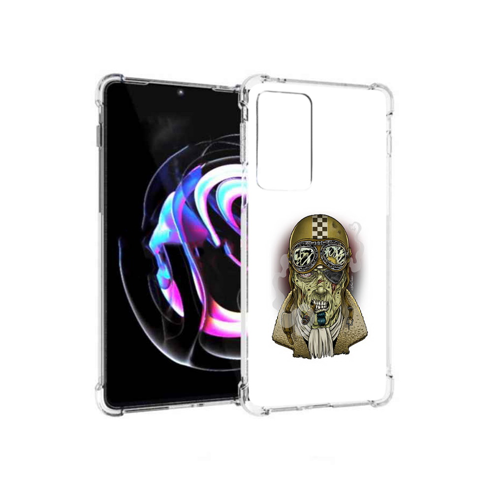 

Чехол MyPads Tocco для Motorola Moto Edge 20 Pro военный зомби (PT227063.364.264), Прозрачный, Tocco