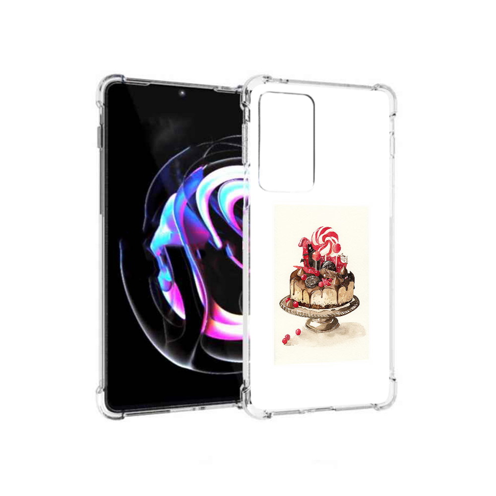 

Чехол MyPads Tocco для Motorola Moto Edge 20 Pro вкусный торт (PT227063.364.262), Прозрачный, Tocco