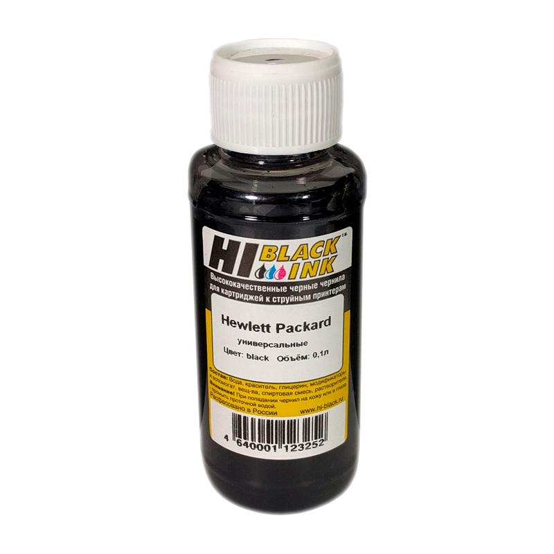 

Чернила для струйного принтера Hi-Black (HB-Ink-B-100-Bk) черный, совместимый