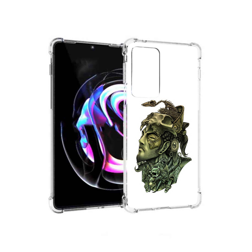 

Чехол MyPads Tocco для Motorola Moto Edge 20 Pro бронзовый воин (PT227063.364.248), Прозрачный, Tocco