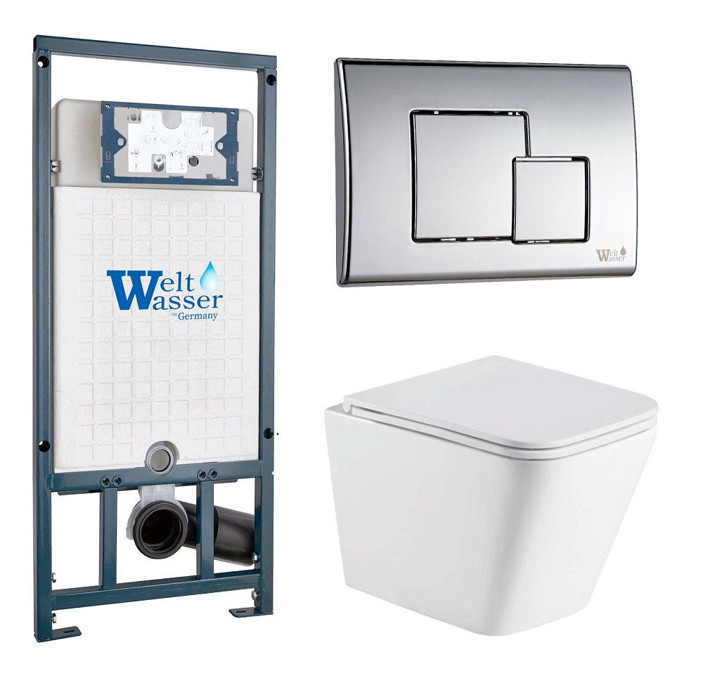 

Комплект унитаз с инсталляцией WeltWasser MARBERG 507 + GELBACH 043 GL-WT + MAR 507 SE CR