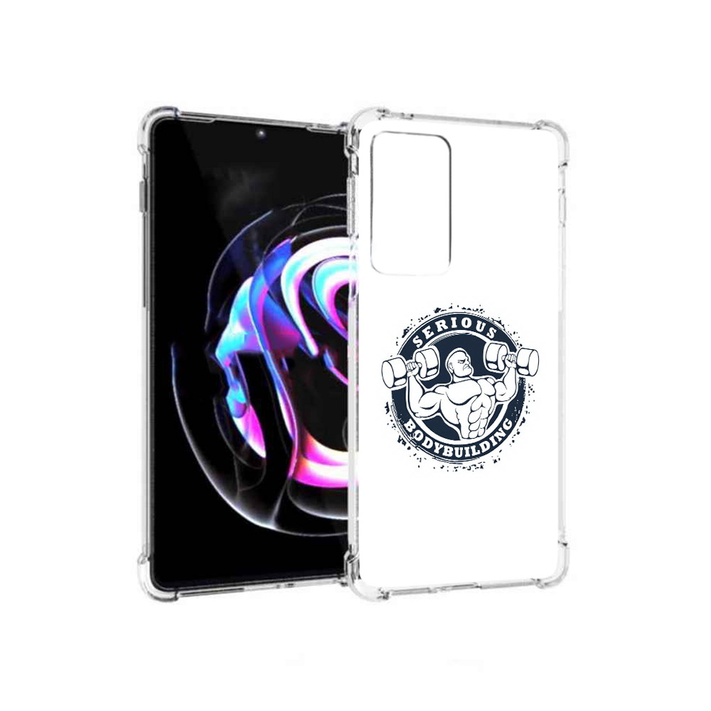 

Чехол MyPads Tocco для Motorola Moto Edge 20 Pro бодибилдинг воля к победе, Прозрачный, Tocco