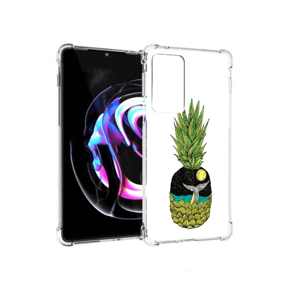 

Чехол MyPads Tocco для Motorola Moto Edge 20 Pro ананас с китом (PT227063.364.220), Прозрачный, Tocco