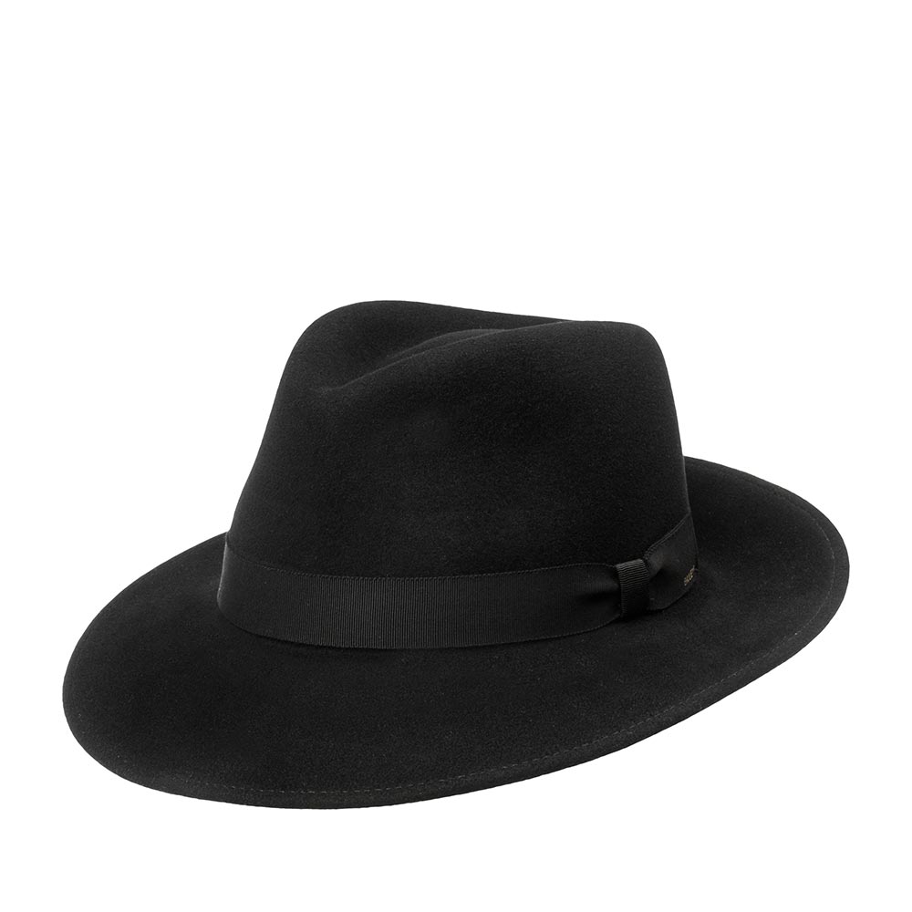 Шляпа мужская Bailey 37173BH AMMON черная, р. 55