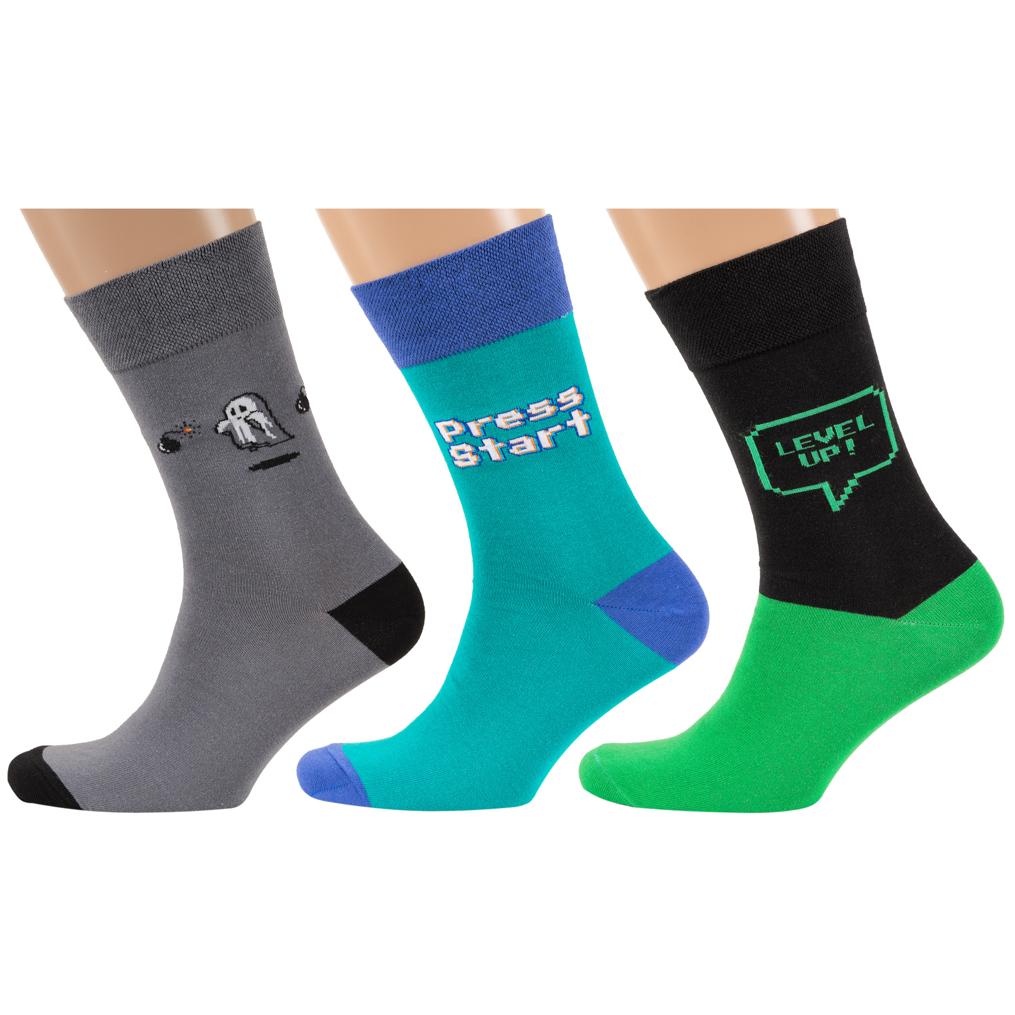 фото Комплект носков мужских moscowsocksclub msk3-м45 разноцветных 29