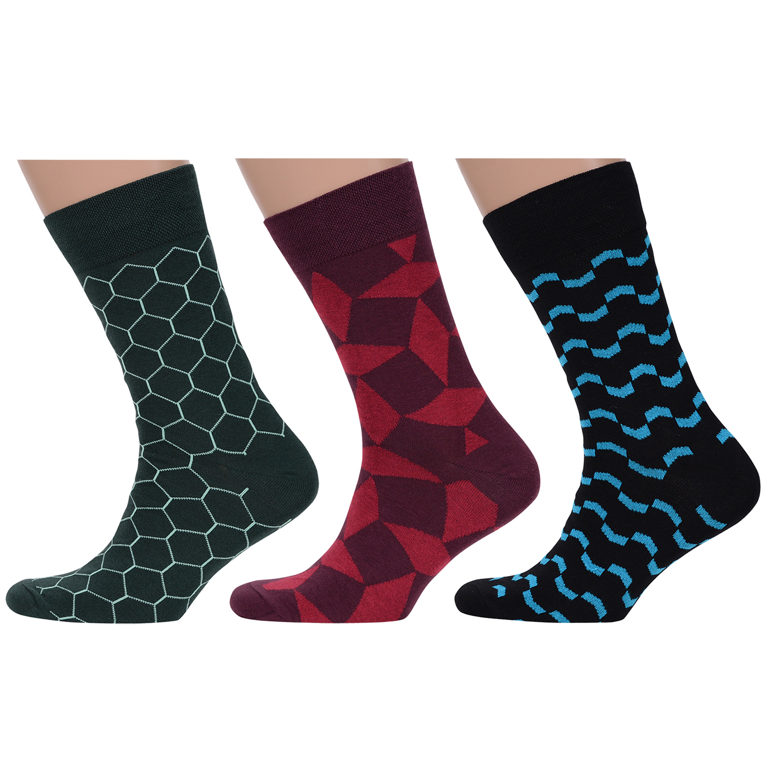 фото Комплект носков мужских moscowsocksclub msk3-м39 разноцветных 29