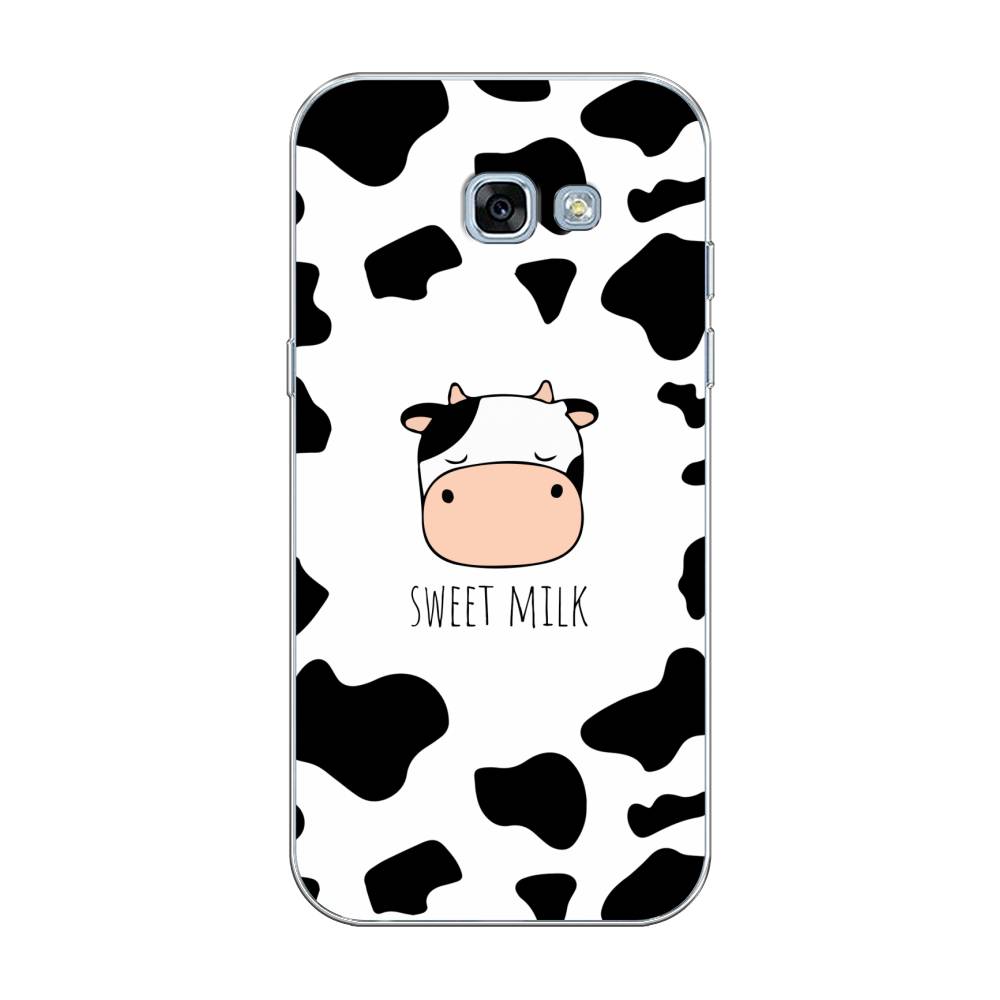

Чехол на Samsung Galaxy A3 2017 "Sweet milk", Розовый;белый;черный, 20350-1