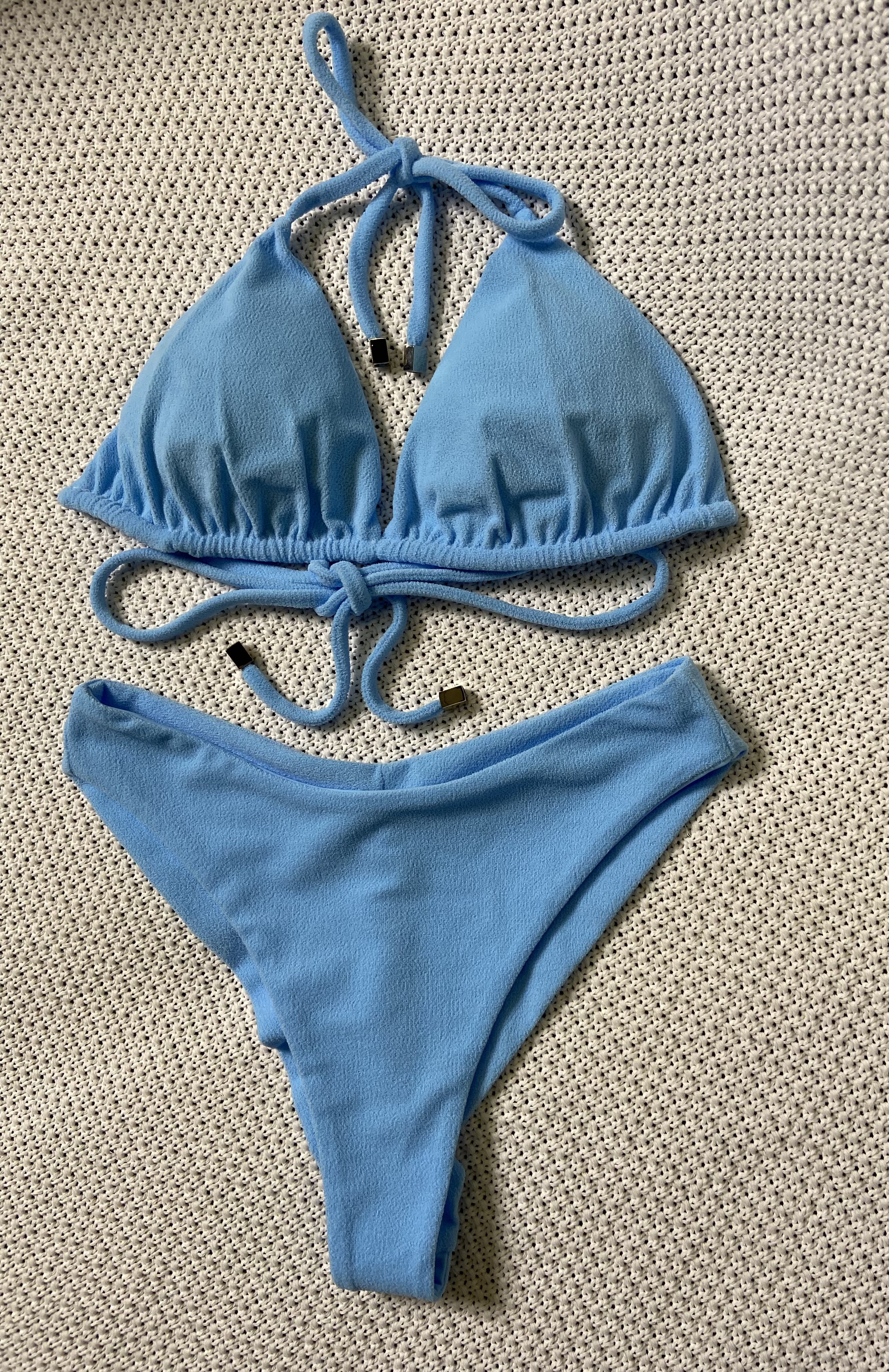 

Купальник раздельный женский Balibikini Дана флаффи голубой XL, Дана флаффи