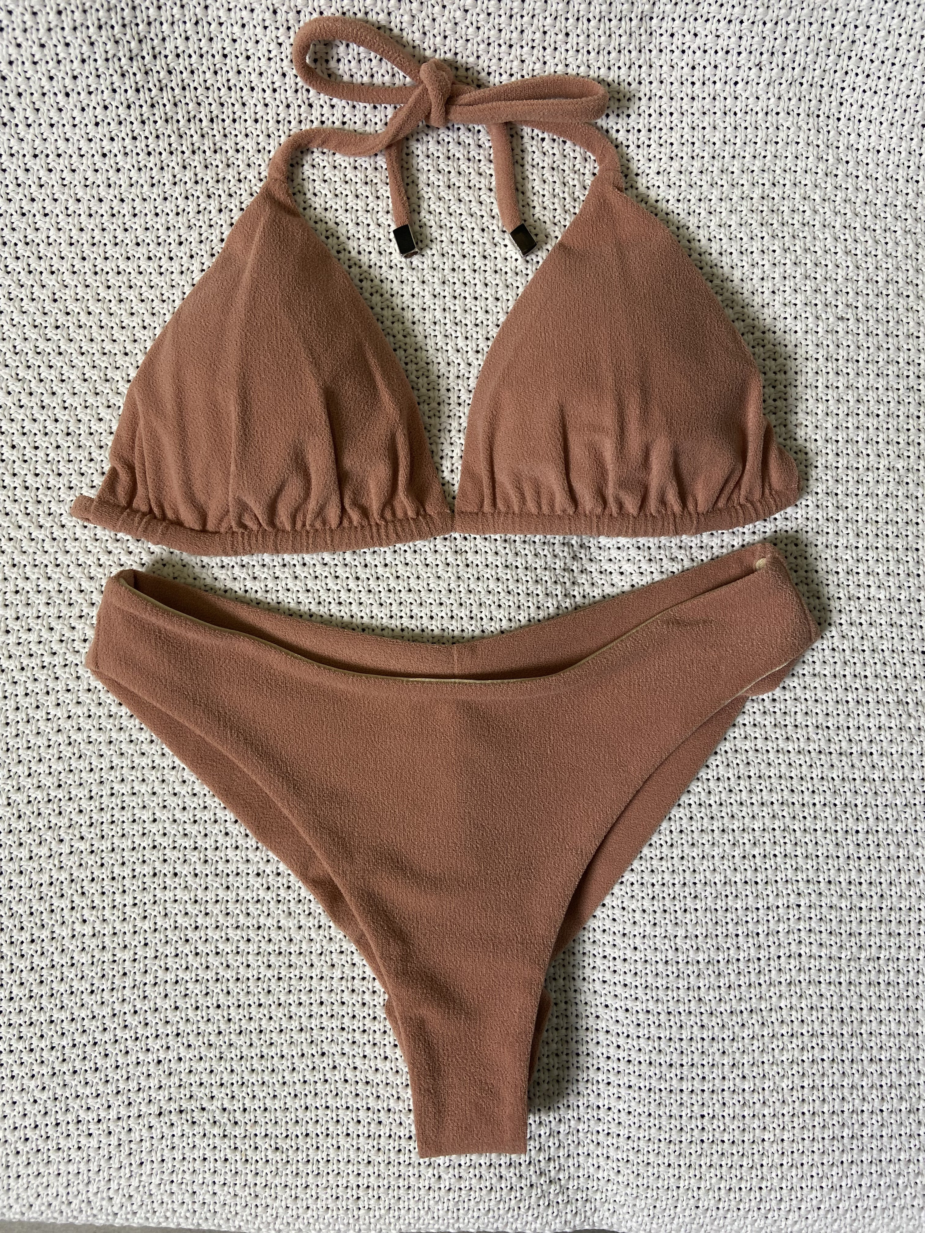 

Купальник раздельный женский Balibikini Дана флаффи бежевый XL, Дана флаффи