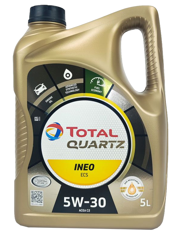 фото Total масло моторное синтетическое 5л - quartz ineo ecs 5w30 low saps c2, psa b71 2290