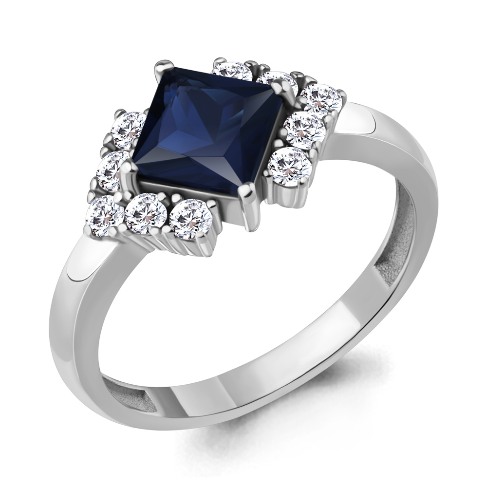 

Кольцо из серебра с фианитом Aquamarine Aquamarine 67410АБ_925_р р. 18, 67410АБ_925_р