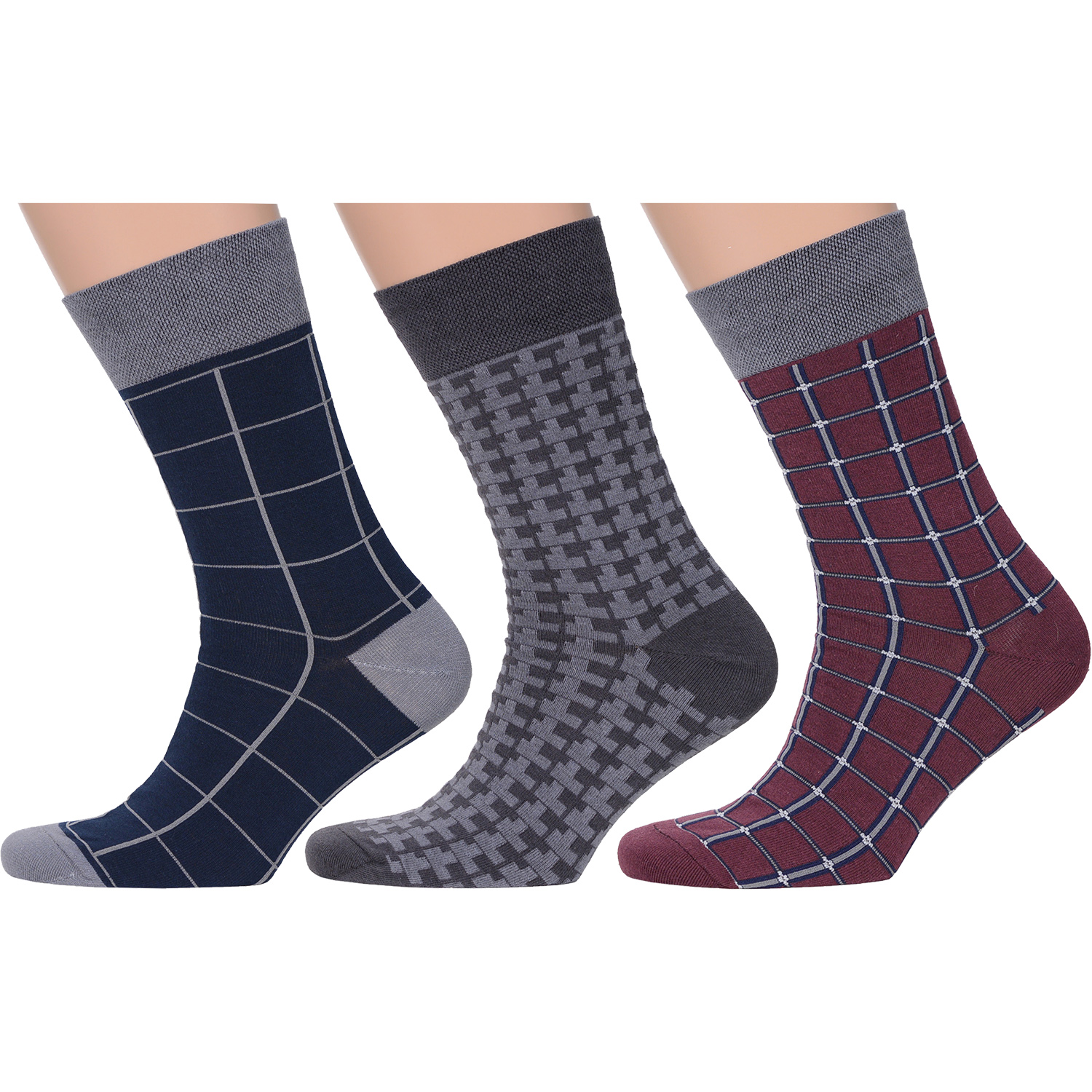 фото Комплект носков мужских moscowsocksclub msk3-м30 разноцветных 25