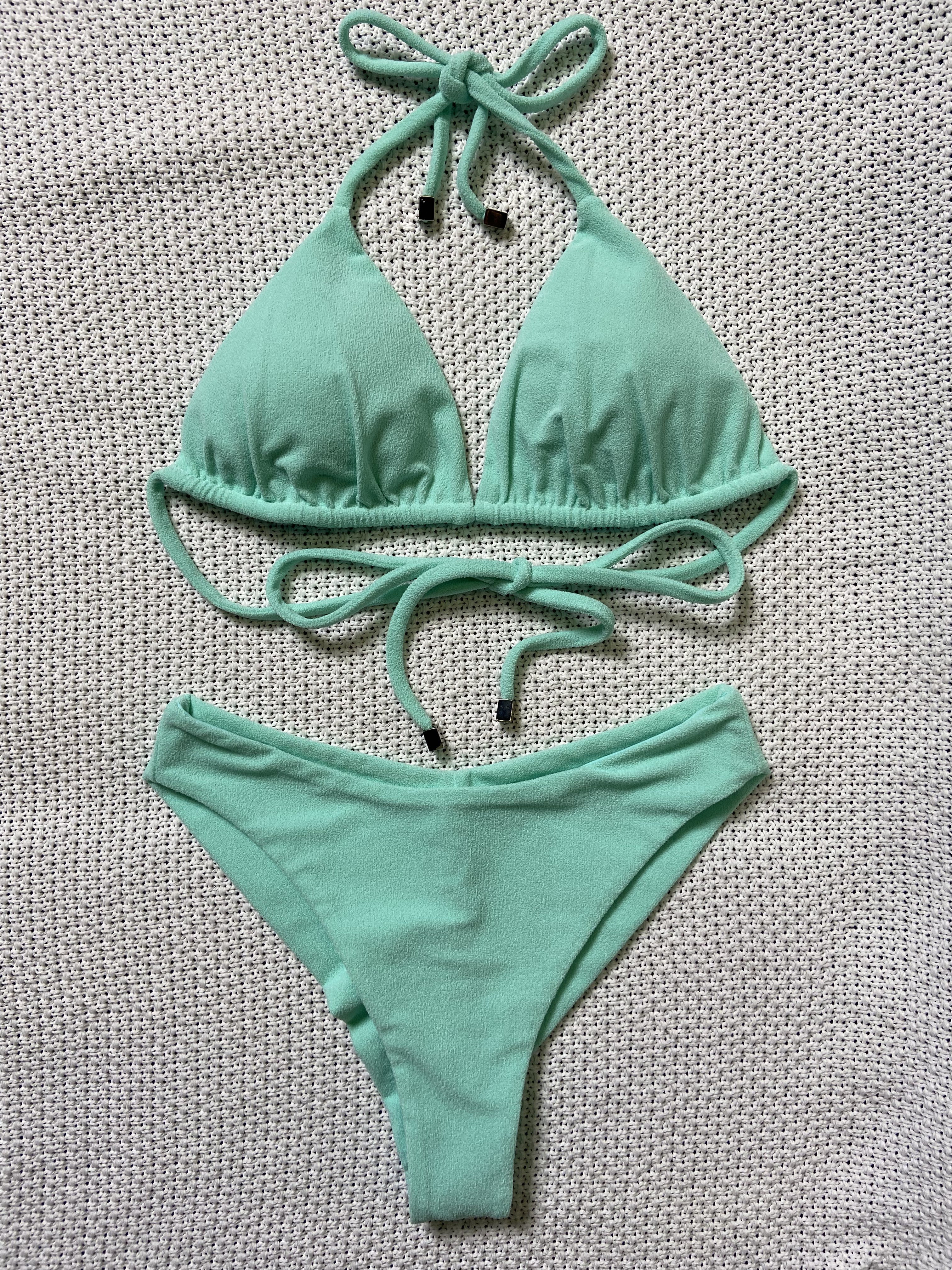 

Купальник раздельный женский Balibikini Дана флаффи бирюзовый XL, Дана флаффи