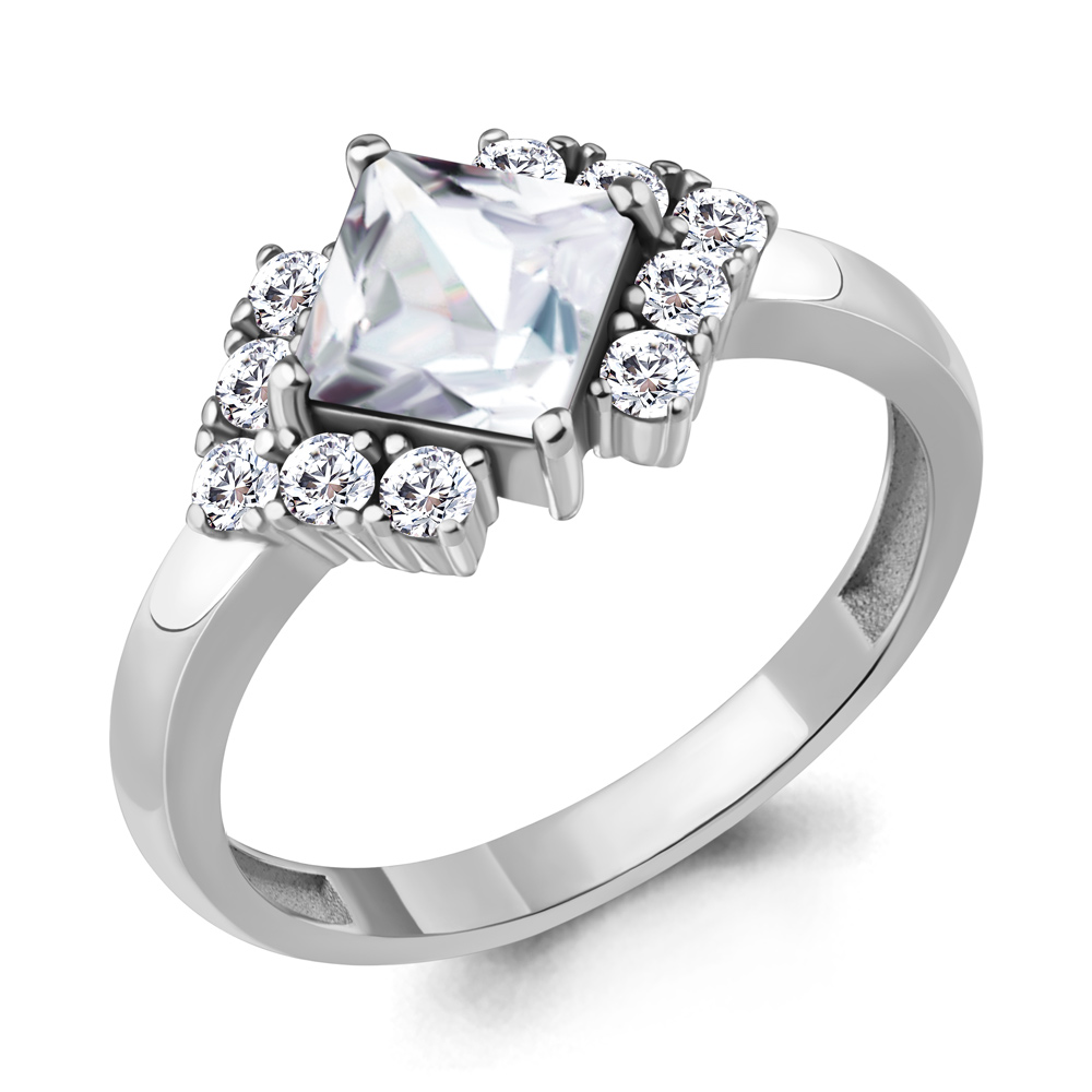 

Кольцо из серебра с фианитом Aquamarine Aquamarine 67410А_925_р р. 16, 67410А_925_р