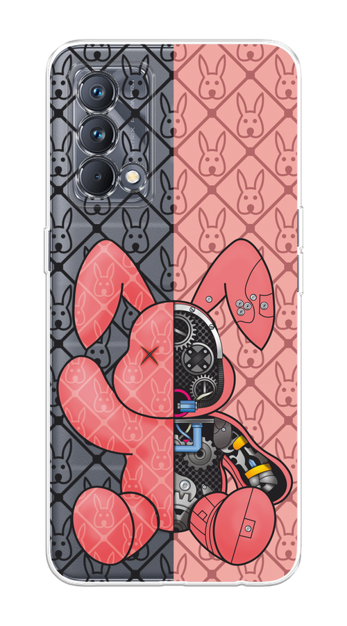 

Чехол на Realme GT Master Edition "Киборг-заяц розовый", Розовый;прозрачный;черный, 2510450-1