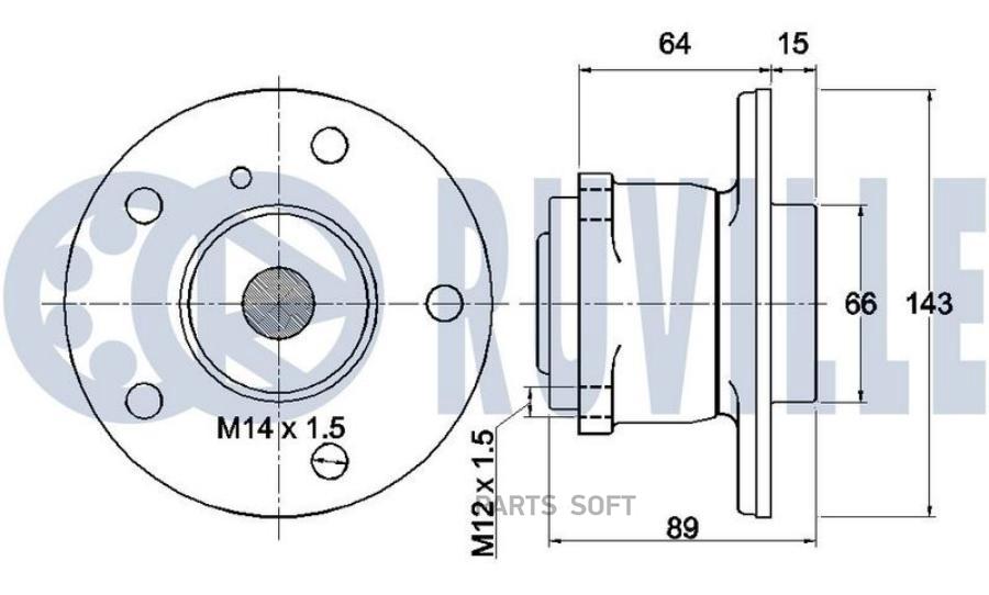 Ступица Колеса В Сборе Mb W176/W246/W242 <18/C117/X117 <19/X156 13