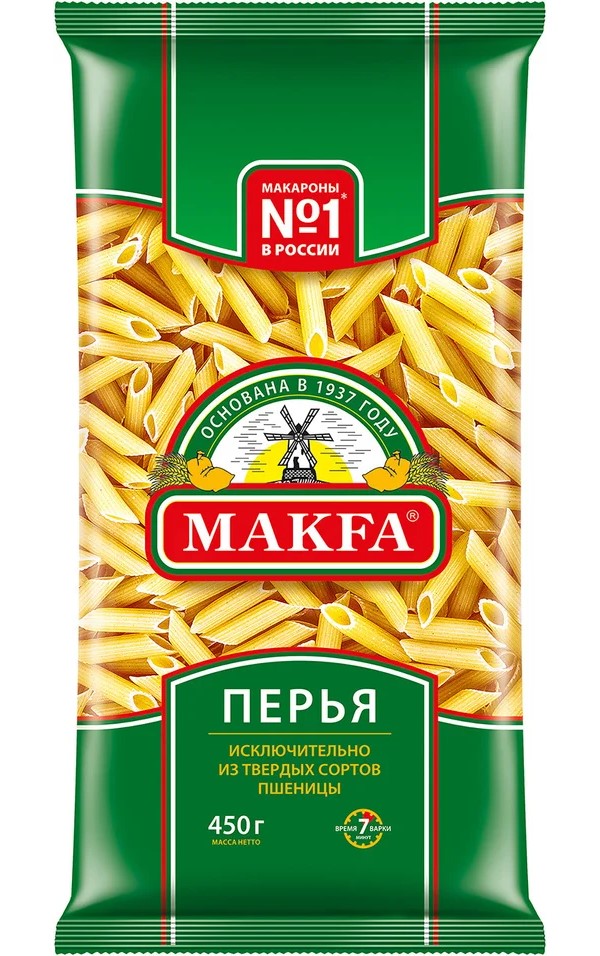 

Макаронные изделия Makfa Перья 450 г