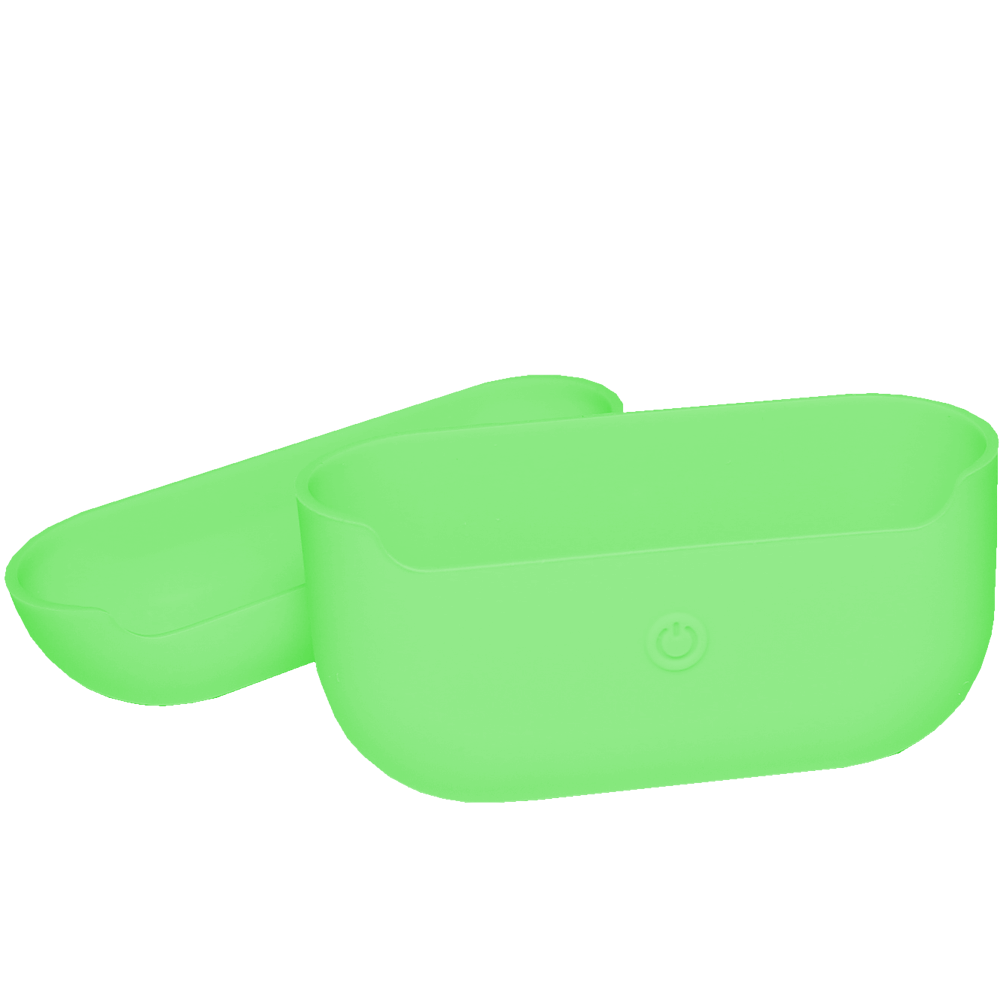 Чехол силиконовый Brosco для Apple AirPods Pro зеленый