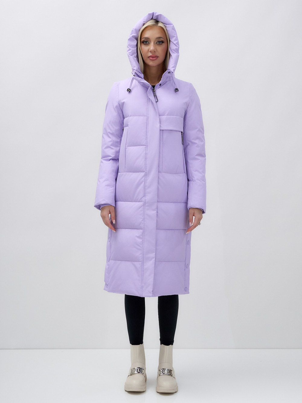 

Пальто женское MTFORCE 9628 фиолетовое XL, Фиолетовый, 9628