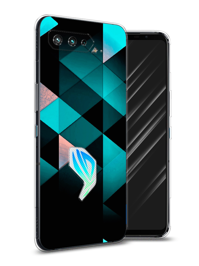 

Чехол Awog на Asus ROG Phone 5 "Геометрия 16", Голубой;черный, 44250-3