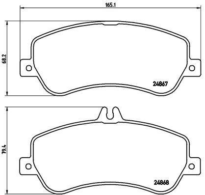 

Комплект тормозных колодок Brembo P50086