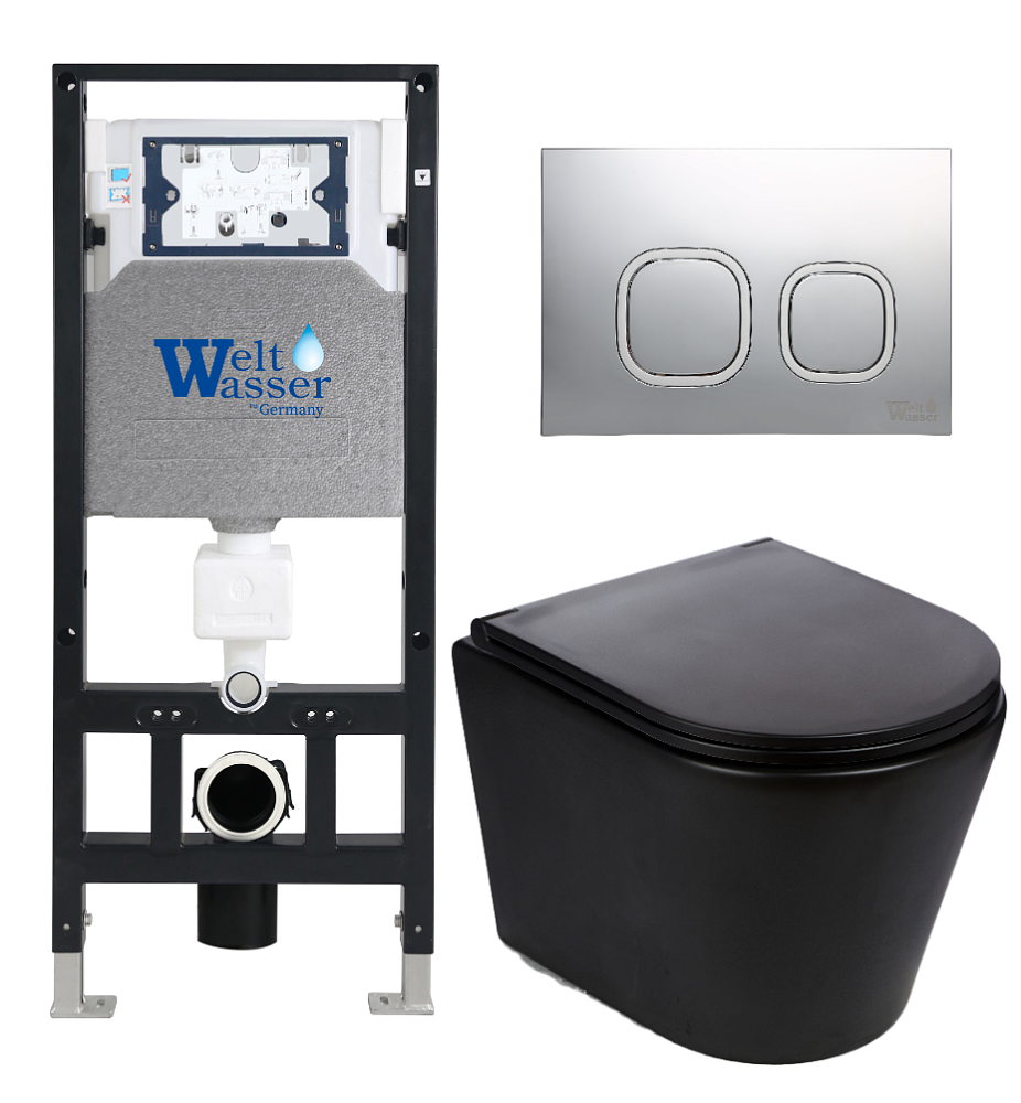 

Комплект унитаз с инсталляцией WeltWasser AMBERG 506 + SALZBACH 043 MT-BL + AMBERG RD-CR
