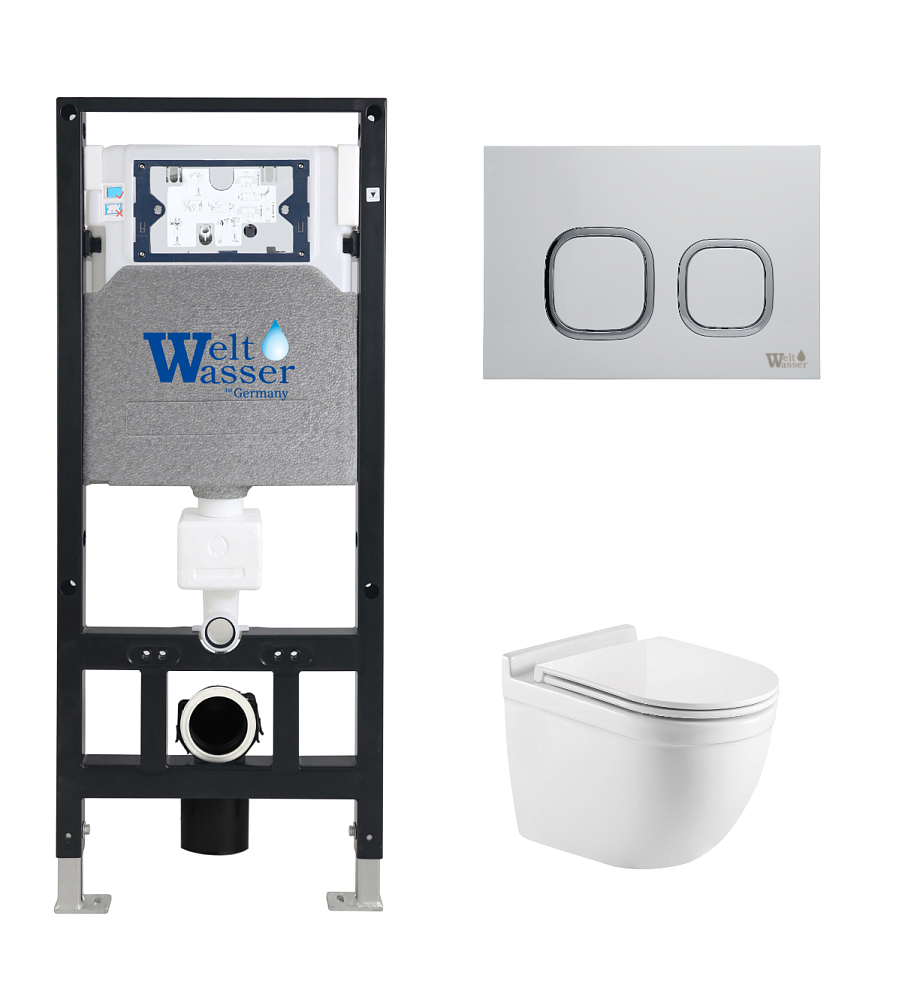 

Комплект унитаз с инсталляцией WeltWasser AMBERG 506 + HEIMBACH 043 GL-WT + AMBERG RD-WT