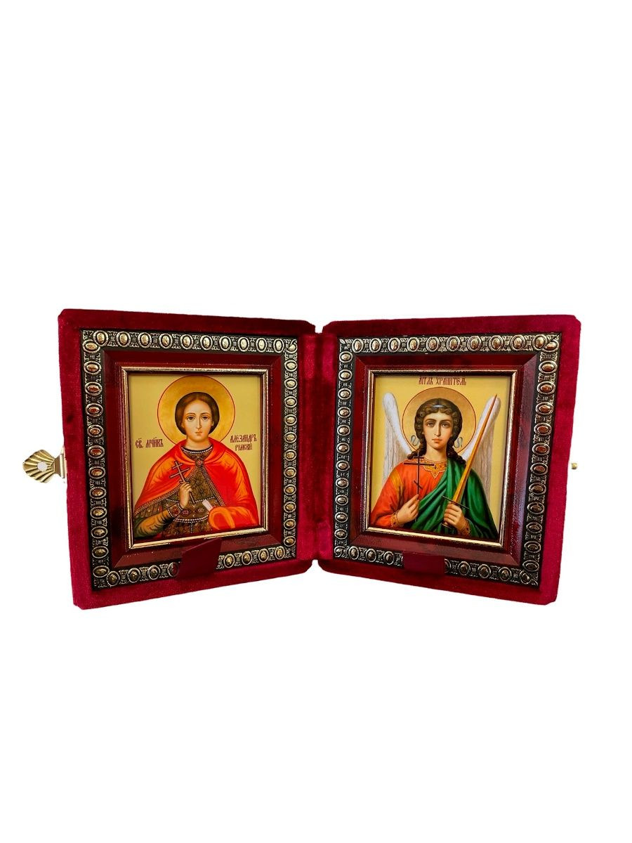 

Икона Складень Александр Римский, Мученик и Ангел Хранитель
