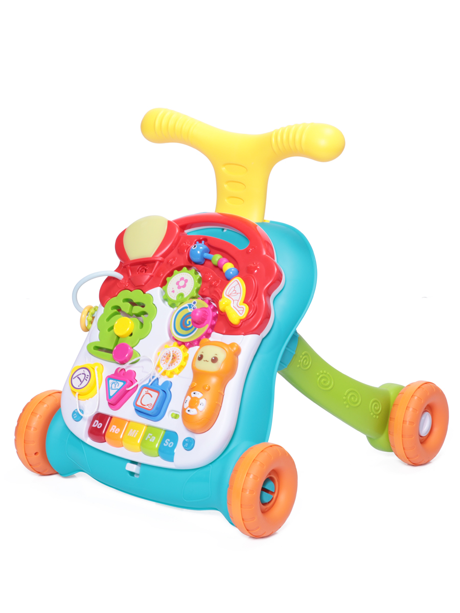 фото Ходунки каталка baby care spin, со съемной игровой панелью, развивающие, 3в1, 4 цвета