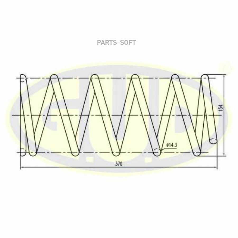 

Пружина Подвески G.U.D Gcs088930