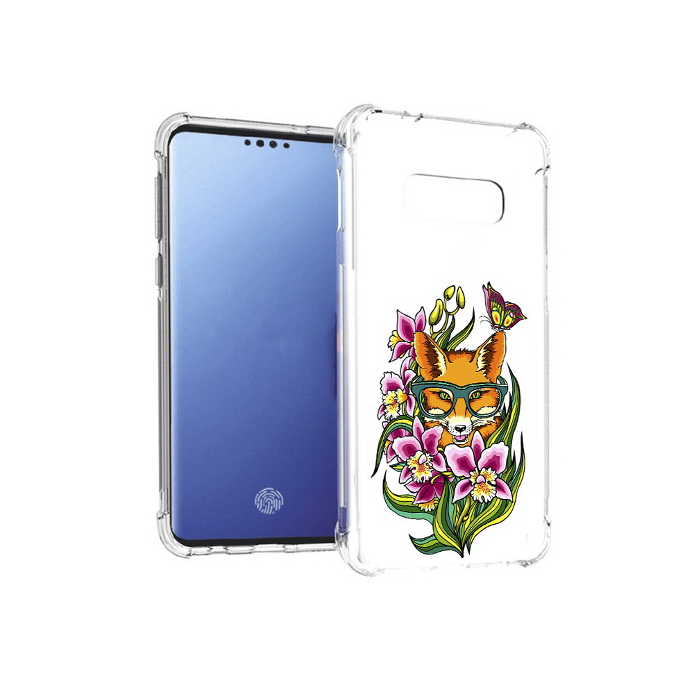 

Чехол MyPads Tocco для Samsung Galaxy S10E Лиса в цветах (PT145748.492.108), Прозрачный, Tocco