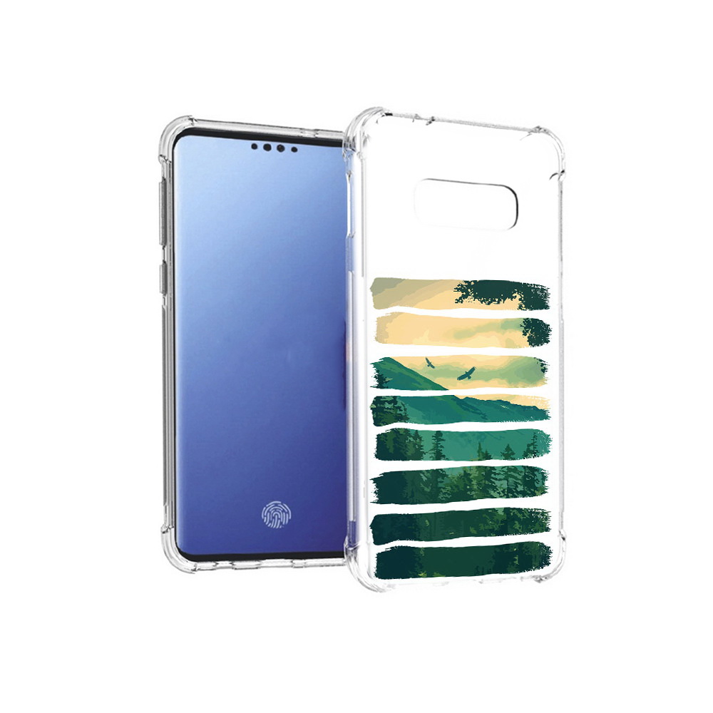 

Чехол MyPads Tocco для Samsung Galaxy S10E Лесная чаща (PT145748.492.107), Прозрачный, Tocco