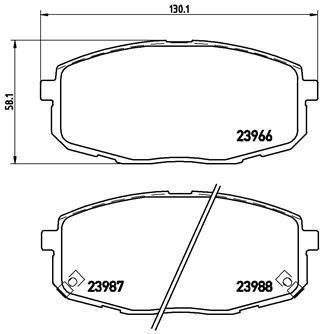 

Комплект тормозных колодок Brembo P30034