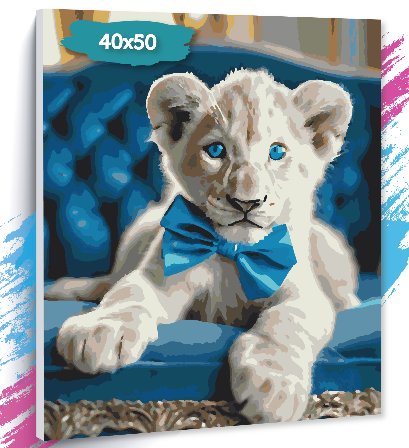 Картина по номерам ТТ Львенок GK0411 Холст на подрамнике 40х50 см