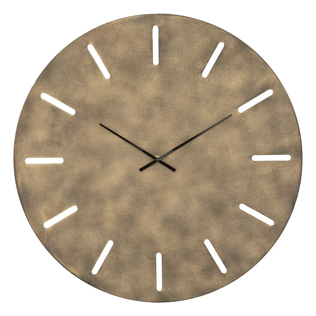 Часы настенные Atmosphera Inacio круглые металл цвет бронза бесшумные 55 см