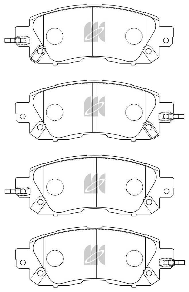 

Колодки тормозные пер. Teana 13- D1344M