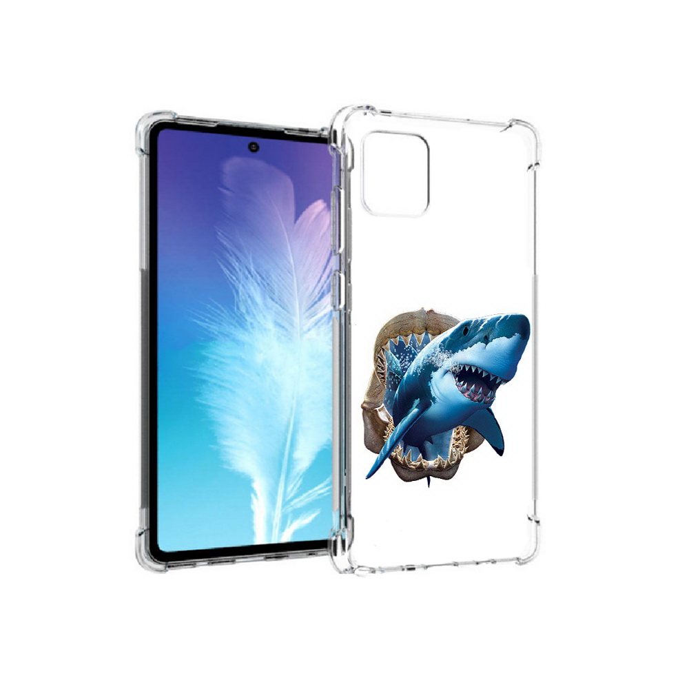 

Чехол MyPads Tocco для Samsung Galaxy Note 10 Lite челюсти (PT142413.491.675), Прозрачный, Tocco