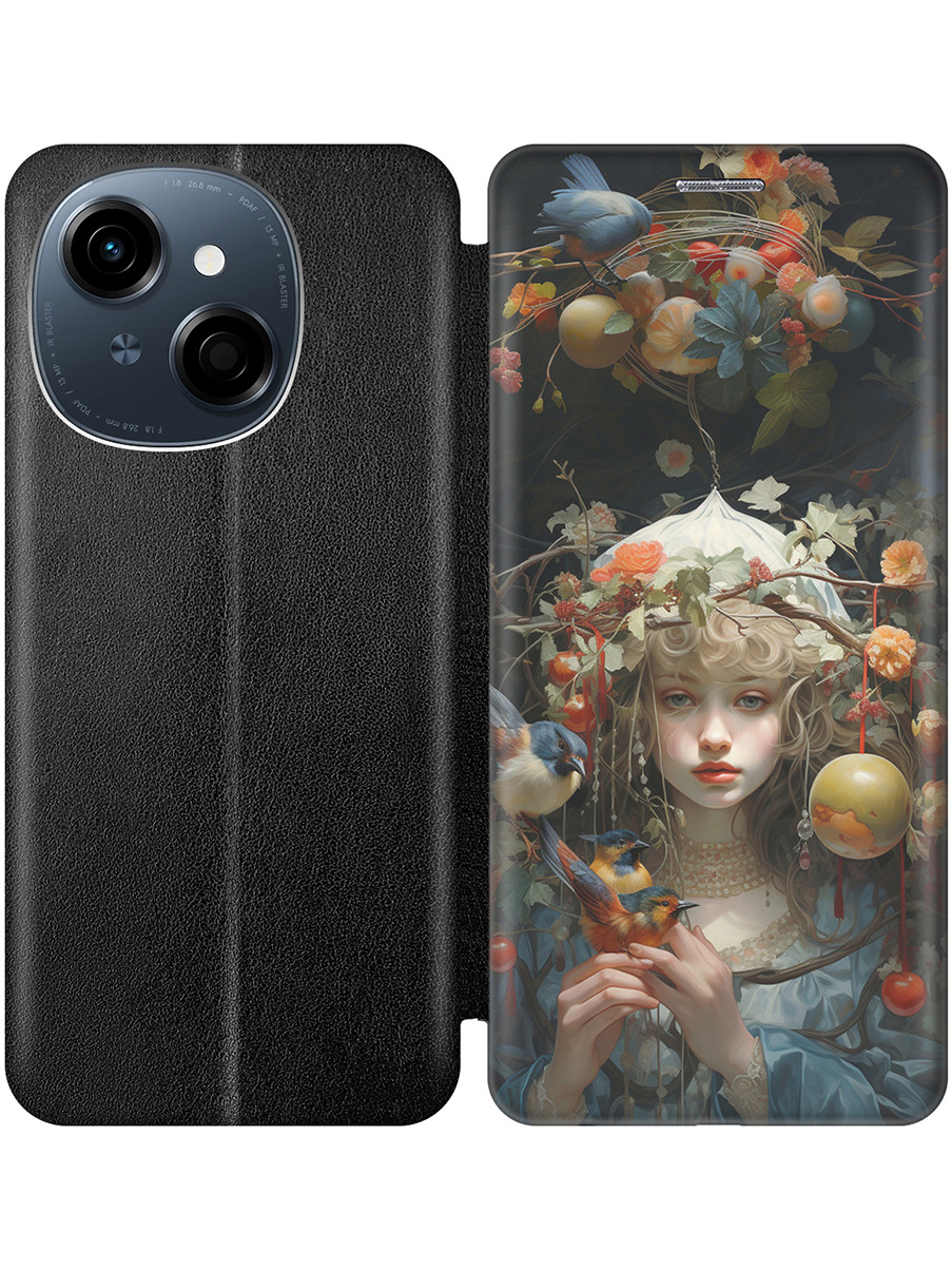 

Чехол-книжка на Tecno Spark Go 1 / Pop 9 с принтом "Бестия окаянная" черный, Черный;белый;голубой, 786716975