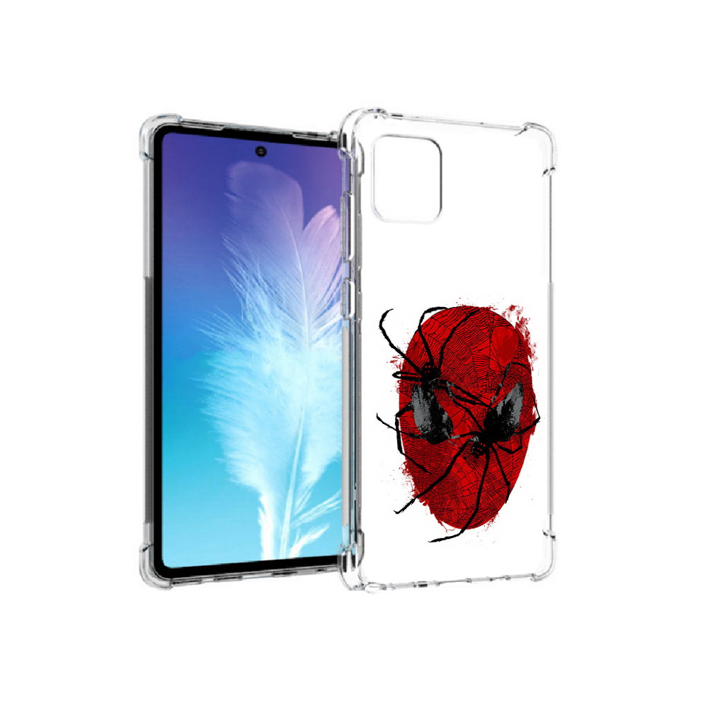 

Чехол MyPads Tocco для Samsung Galaxy Note 10 Lite человек паук (PT142413.491.673), Прозрачный, Tocco