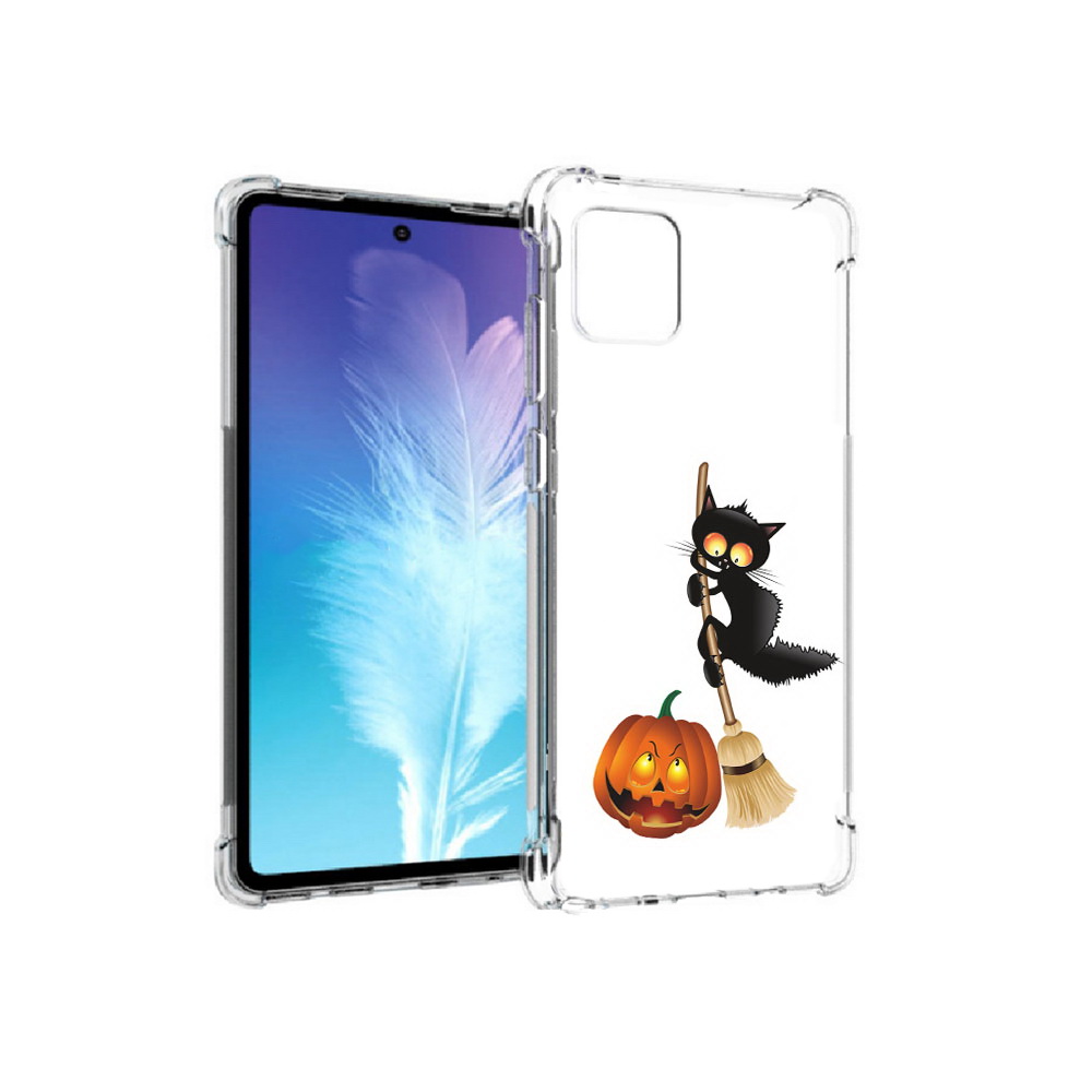 фото Чехол mypads tocco для samsung galaxy note 10 lite хэлуинский котик (pt142413.491.667)