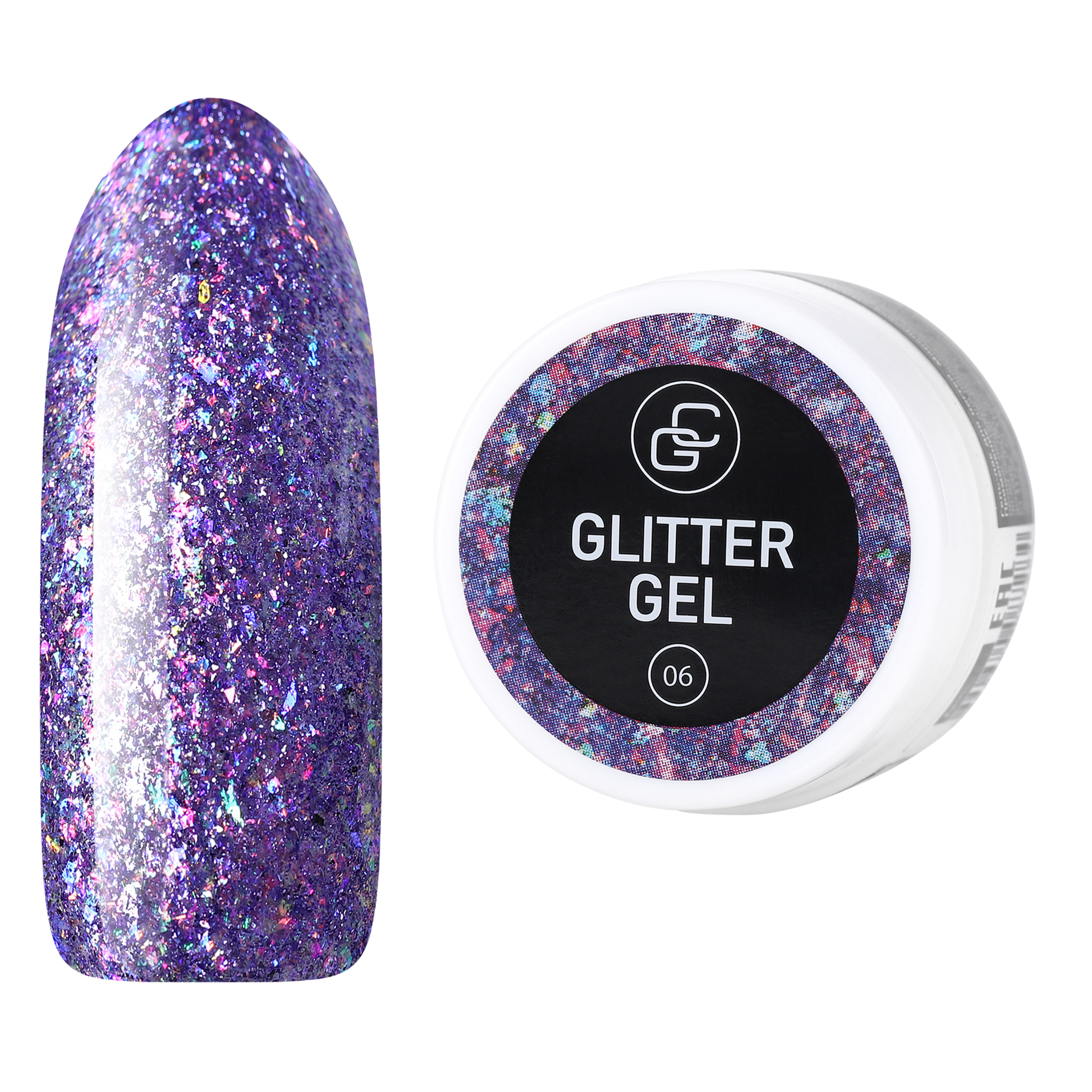 

Гель-лак для ногтей Giorgio Capachini Glitter Gel №06, Фиолетовый