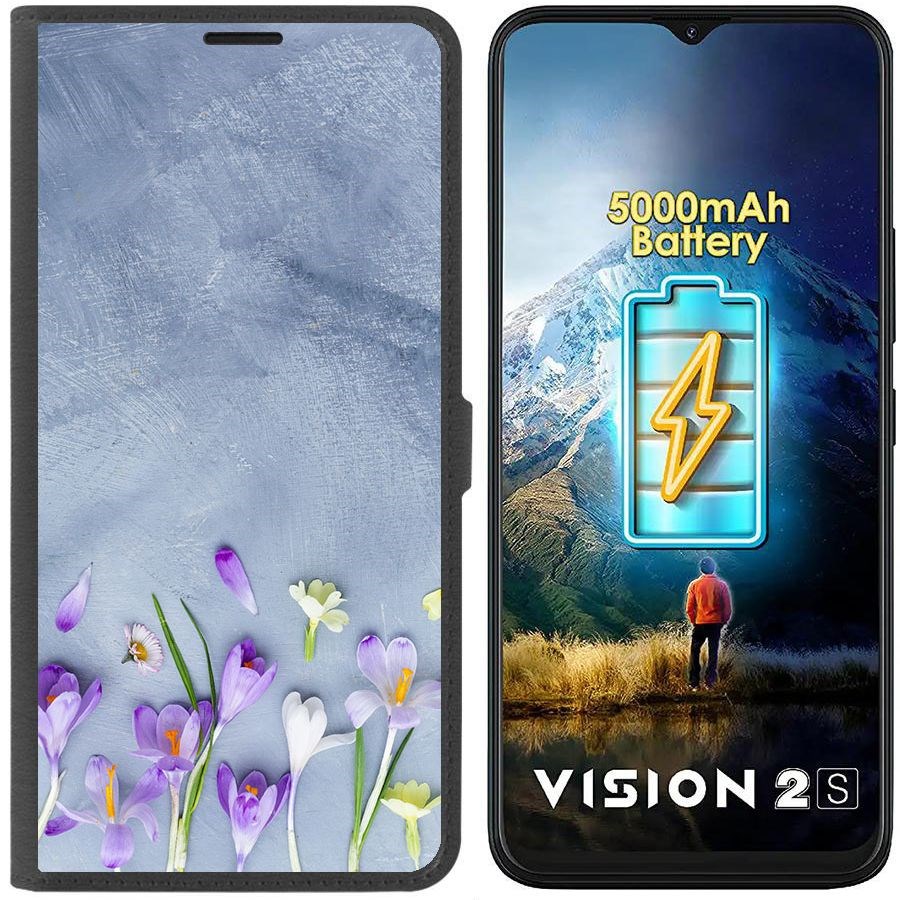 

Чехол-книжка Eco Book для ITEL Vision 2S Цветочное настроение