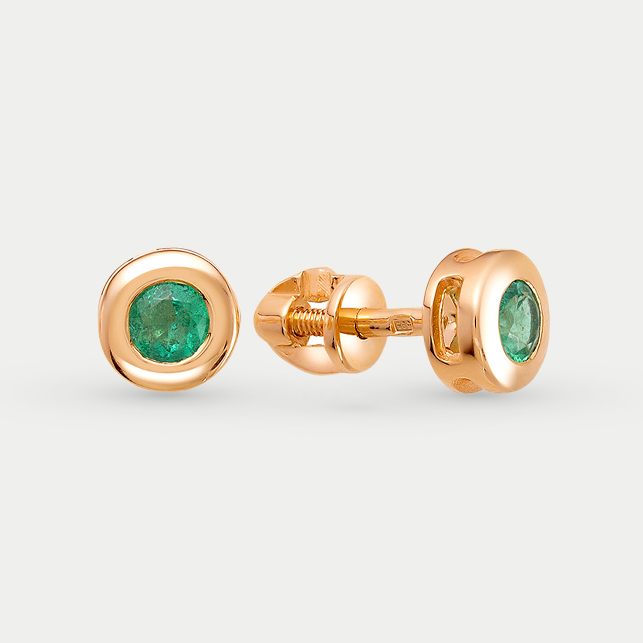 

Серьги из красного золота Vesna jewelry 4474-150-11-00, изумруд, 4474-150-11-00