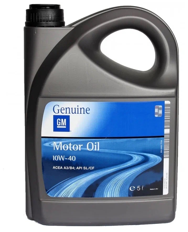 Моторное масло Gmroil Motor Oil 10W-40 Полусинтетическое 5 Л 93165216R Gmroil 9316521