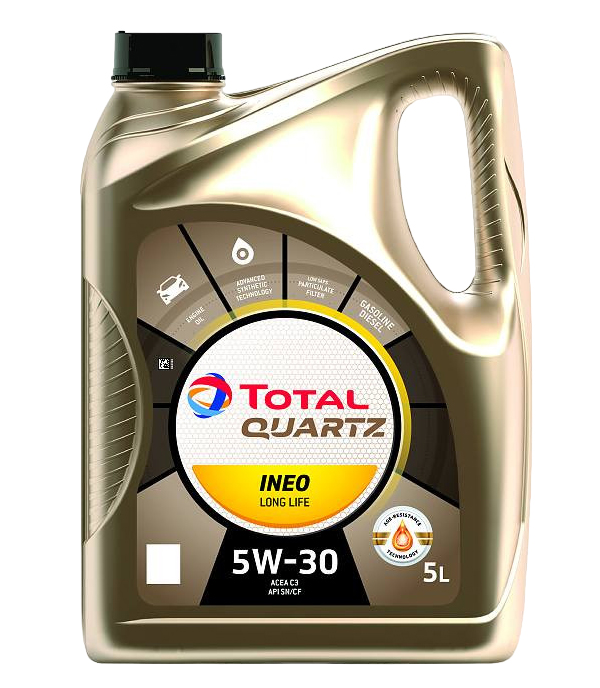 Моторное масло TOTAL синтетическое Quartz Ineo Long Life 5W30 LoW Saps C3 5л