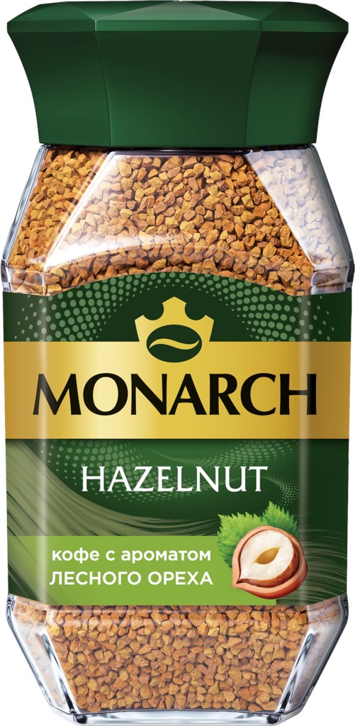 

Кофе растворимый Monarch Hazelnut с ароматом лесного ореха 95г, Hazelnut