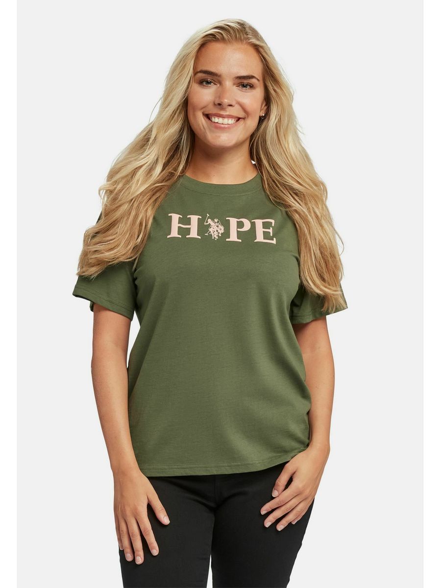 

Футболка женская U.S. POLO Assn. US221D01C-M11 зеленая S, Зеленый, US221D01C-M11